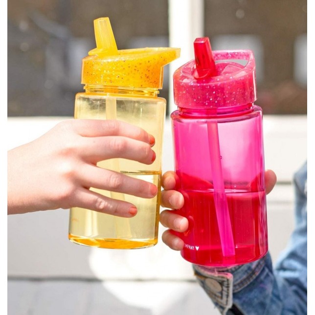 Geltona gertuvė su blizgančiu dangteliu, 450ml.