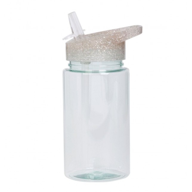 Sidabro spalvos gertuvė su blizgiu dangteliu, 450ml.