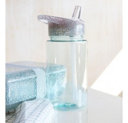 Sidabro spalvos gertuvė su blizgiu dangteliu, 450ml.