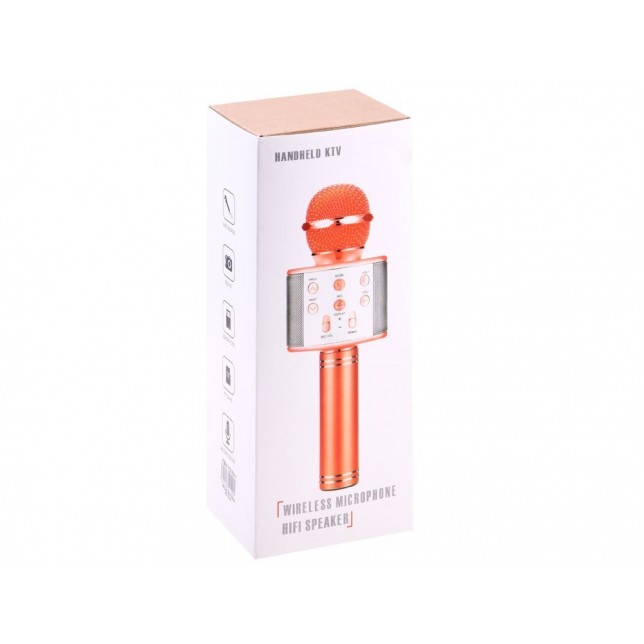 Belaidis aukso spalvos mikrofonas