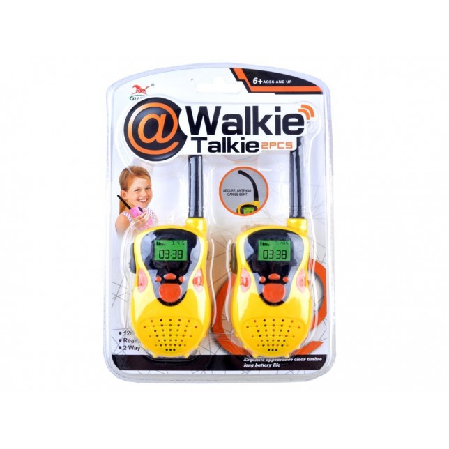 Geltonos trumpųjų bangų racijos „Walkie talkie“ (20 m)