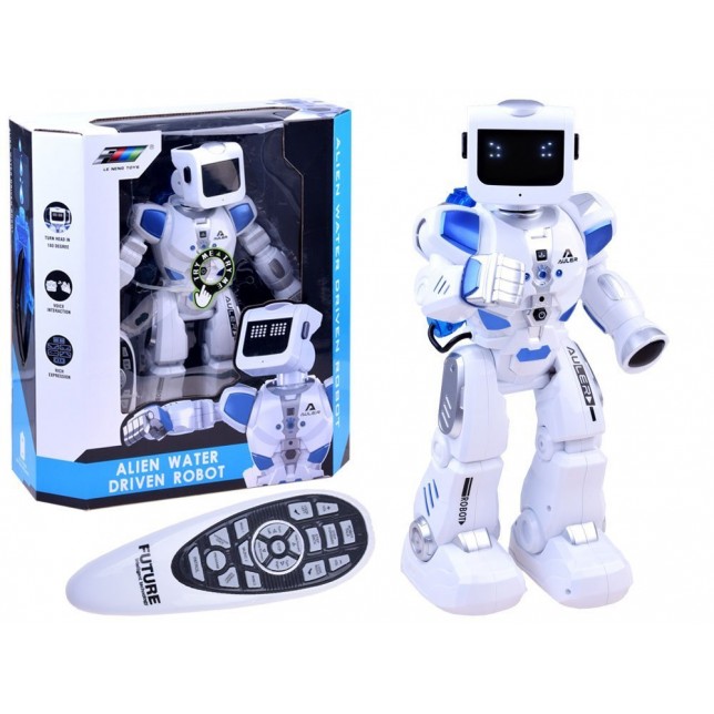 Interaktyvus su vandeniu veikiantis robotas