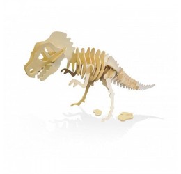 Milžiniška 3D medinė dėlionė „T-Rex“