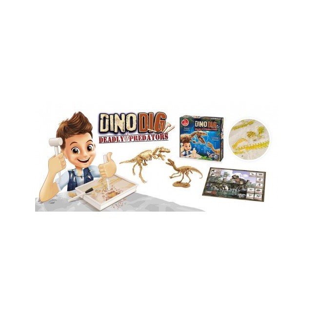 Jaunojo archeologo rinkinys ,,T-Rex & Raptor''