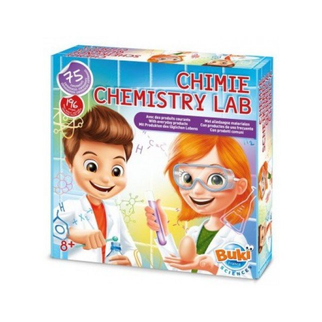 Jaunojo mokslininko rinkinys „Chemijos laboratorija“ su 75 eksperimentais