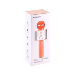 Juodas belaidis mikrofonas