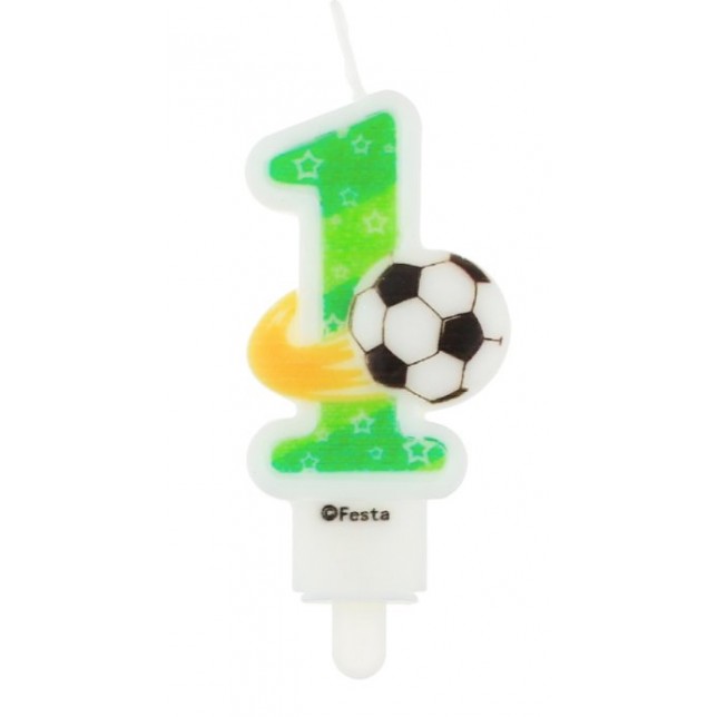 Žalia žvakutė  - "Futbolas" / 7.8 cm