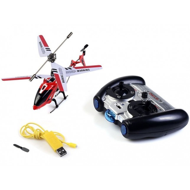 Raudonas RC sraigtasparnis „Syma S107G“