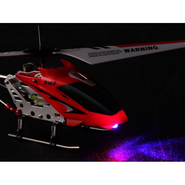 Raudonas RC sraigtasparnis „Syma S107G“