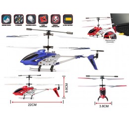 Raudonas RC sraigtasparnis „Syma S107G“