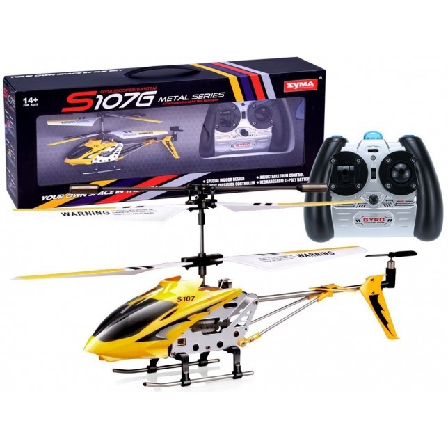 Geltonas RC sraigtasparnis „Syma S107G“
