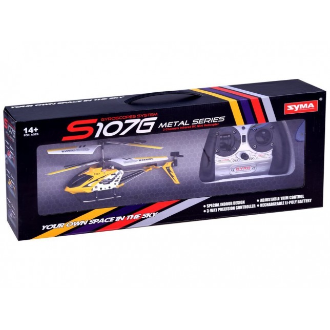 Geltonas RC sraigtasparnis „Syma S107G“
