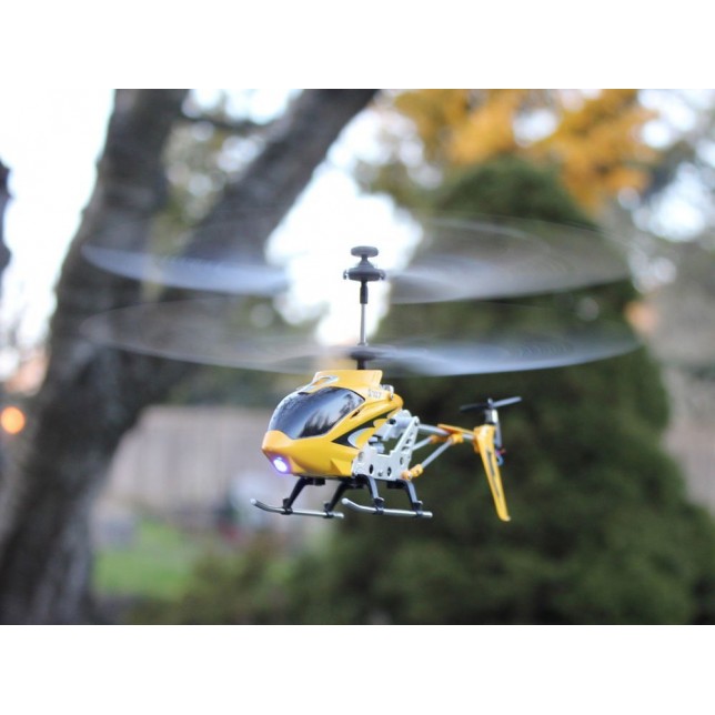 Geltonas RC sraigtasparnis „Syma S107G“