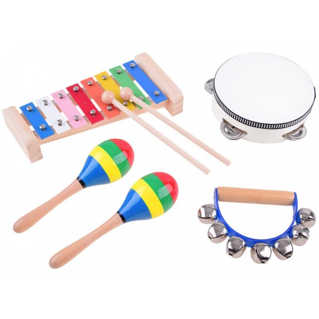 Muzikinių instrumentų rinkinys 4in1 „Muzikuokime“