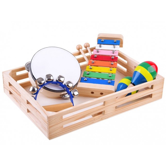 Muzikinių instrumentų rinkinys 4in1 „Muzikuokime“