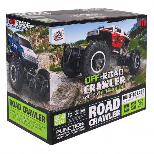 RC bekelės visureigis „ROCK CRAWLER“ 1:20 4WD