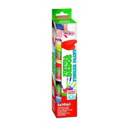 Alpino dažai tapymui pirštais 40ml (5 spalvos)