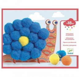 Koliažas "Pompon Sraigė"