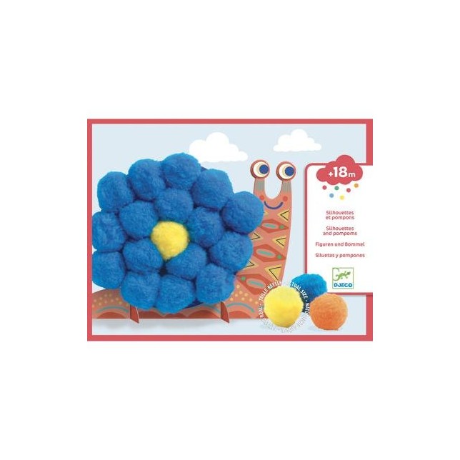 Koliažas "Pompon Sraigė"