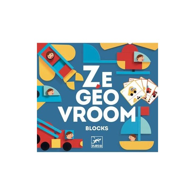 Kūrybinis konstruktoriaus rinkinys "Ze Geo Vroom"