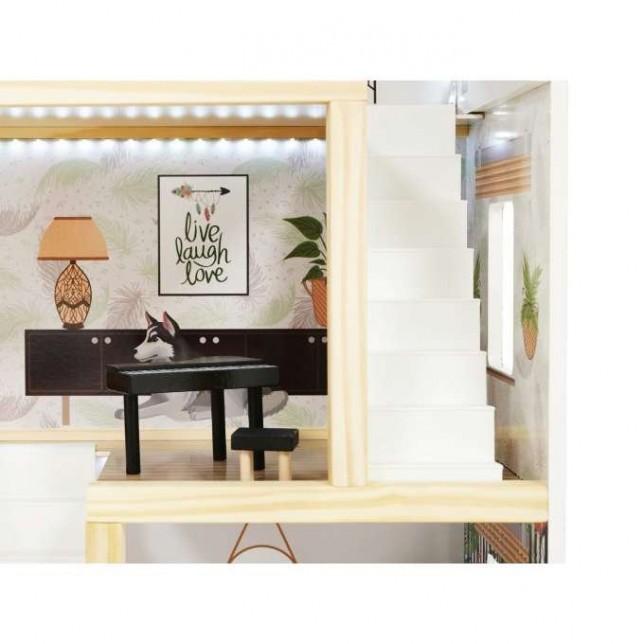 Lulilo medinis lėlių namelis "Boho"