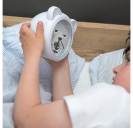 Vaikiškas pastatomas laikrodukas "Meškutis Bobas"
