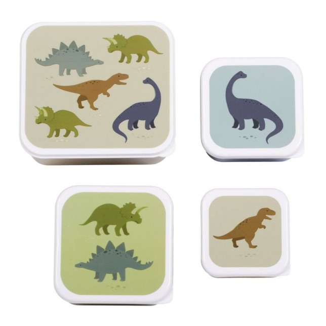 Užkandžių dėžučių rinkinys "Šaunieji Dinozaurai"