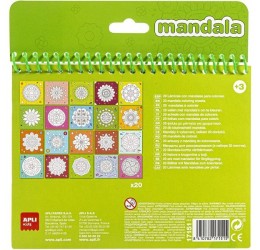 Spalvinimo knygelė su spalvotais pieštukais "Mandalos"