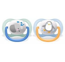 Philips Avent čiulptukas Utra air boy 0-6 mėn, pingvinukas