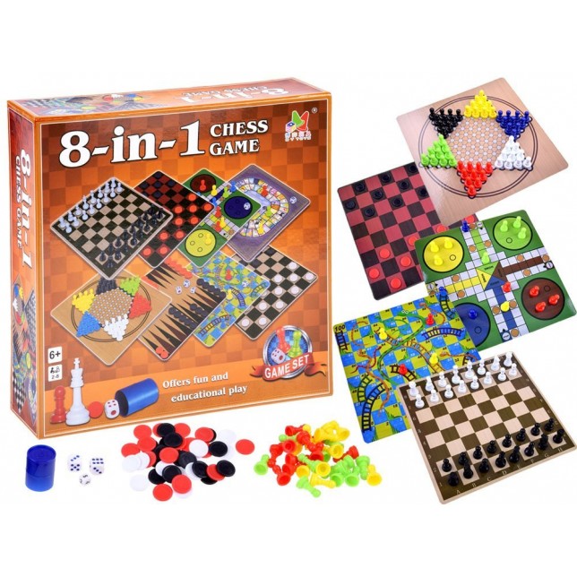 Stalo žaidimų rinkinys 8in1