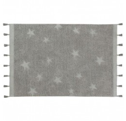 Pilkas vaikiškas kilimas - "Hippy Stars"