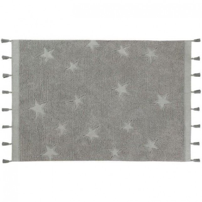 Pilkas vaikiškas kilimas - "Hippy Stars"