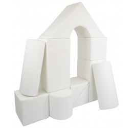 Minkštų kaladėlių komplektas "Building block" / 11 vnt.
