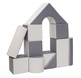Minkštų kaladėlių komplektas "Building block" / 11 vnt.