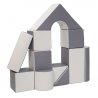 Minkštų kaladėlių komplektas "Building block" / 11 vnt.