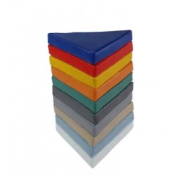 Trikampių grindų pagalvėlių rinkinys 40x5 cm (10vnt.)