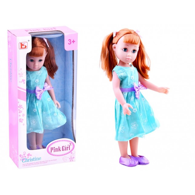 Lėlytė su pavasarine suknele 35cm