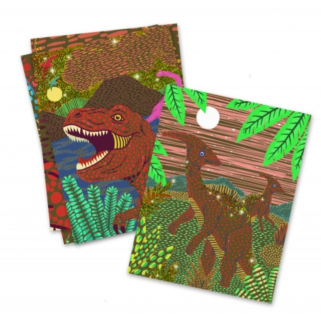 Djeco kūrybinis braižymo rinkinys "Dinozaurai"