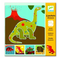 Djeco Trafaretų rinkinys "Dinozaurai"