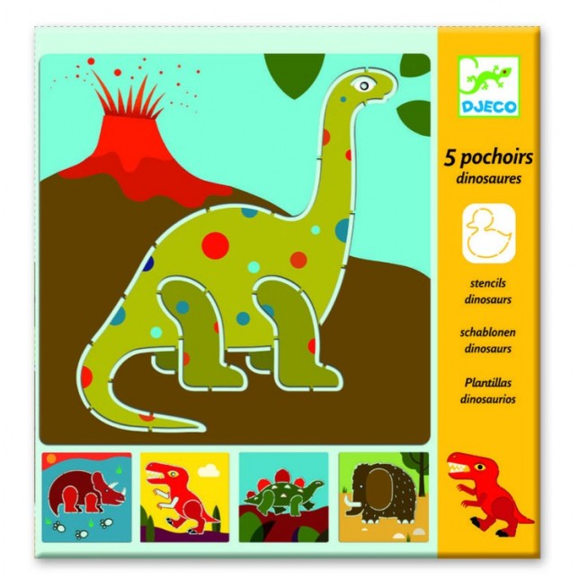 Djeco Trafaretų rinkinys "Dinozaurai"
