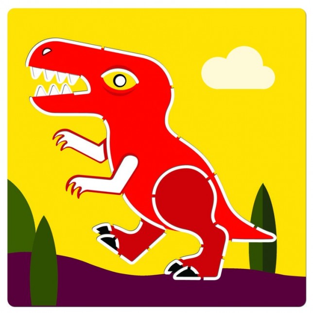 Djeco Trafaretų rinkinys "Dinozaurai"