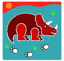 Djeco Trafaretų rinkinys "Dinozaurai"