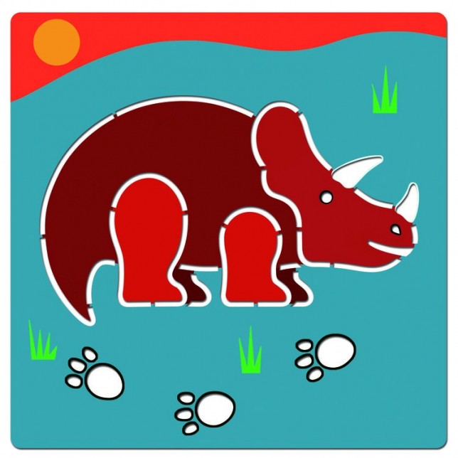 Djeco Trafaretų rinkinys "Dinozaurai"