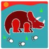 Djeco Trafaretų rinkinys "Dinozaurai"