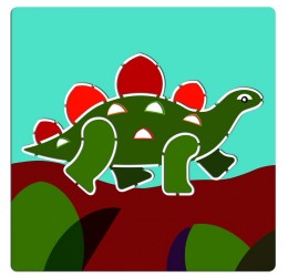 Djeco Trafaretų rinkinys "Dinozaurai"