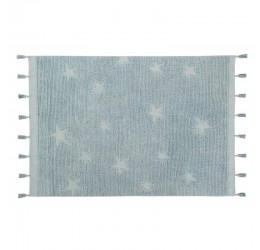 Melsvas vaikiškas kilimas - "Hippy Stars"