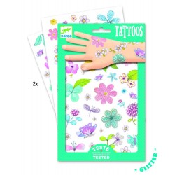 Djeco laikinosios tatuiruotės "Gėlių laukai"