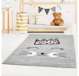 Pilkas kilimas "Katytė princesė"