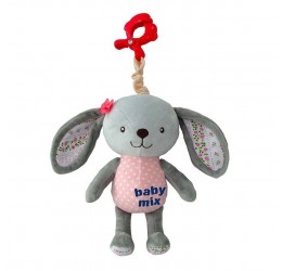 Baby Mix pakabinamas, grojantis pliušinis zuikutis