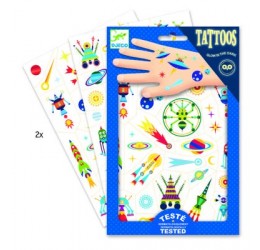 Djeco laikinos tatuiruotės vaikams "Kosmosas"
